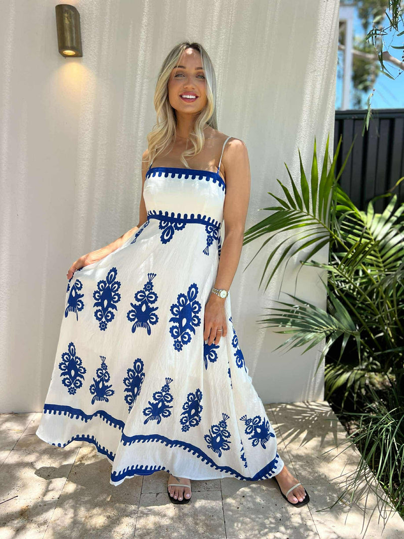 Sapphire Horizon Summer Dress