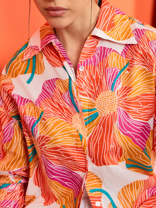 Summer Bloom Splash Shirt