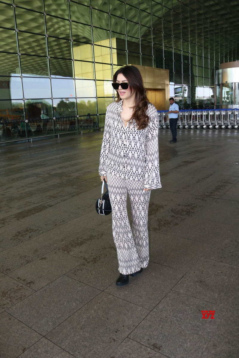 White Zig Zag Print Co-ord Set For Women