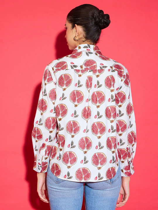 Boho Luxe Leaf Print Shirt, photo 6