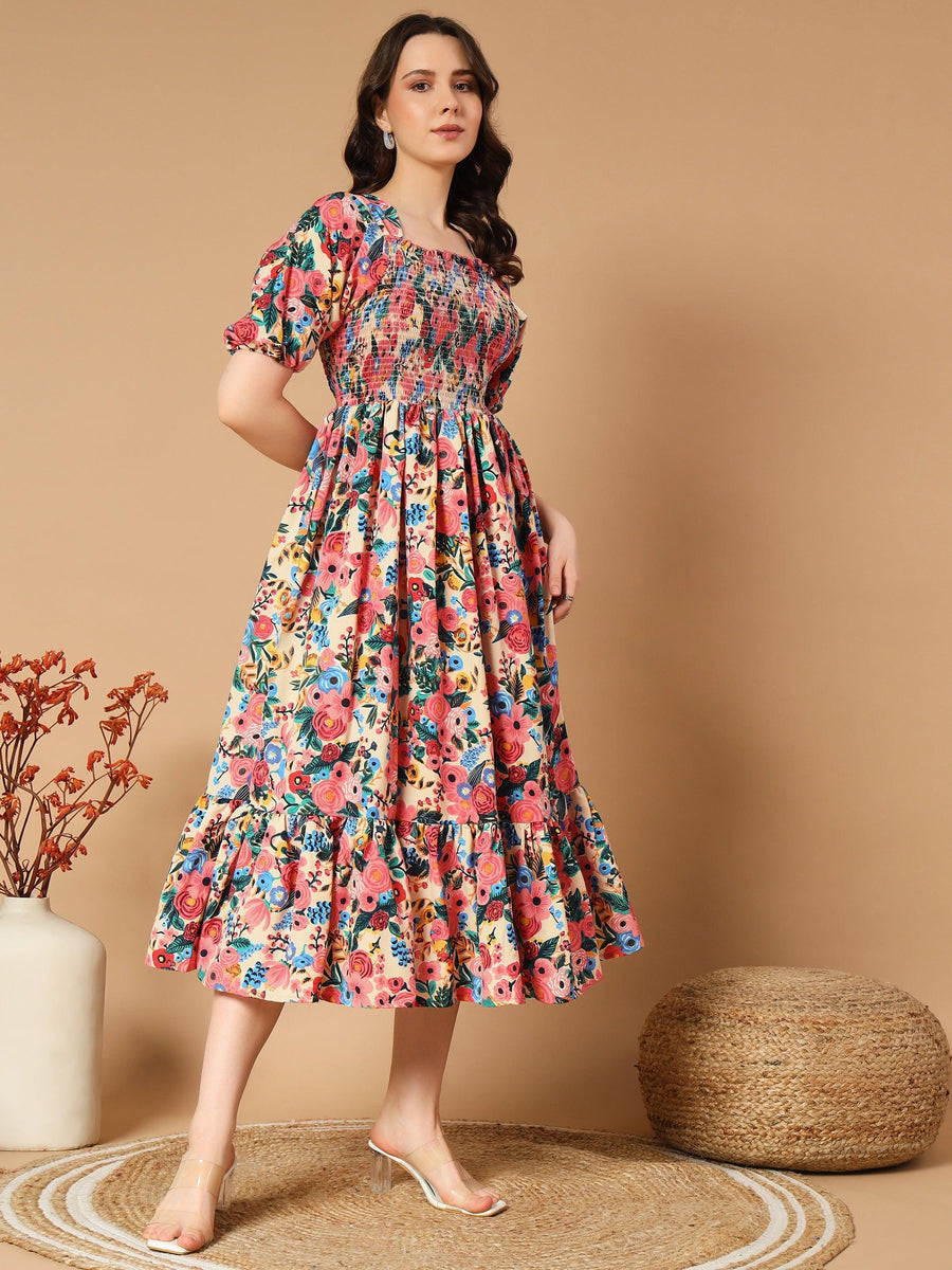 Adorned with a Beautiful Mix Flowers Dress, photo 3