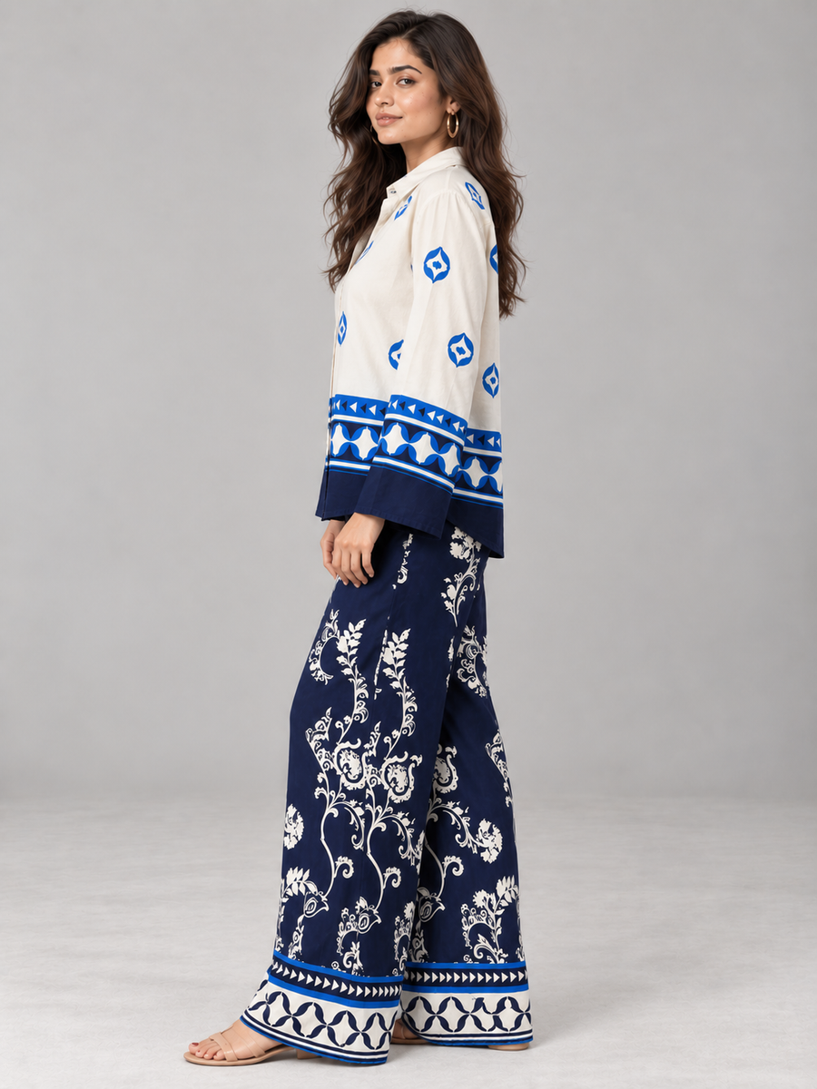 Azure Royale Printed Ensemble Co-ord Set, photo 4