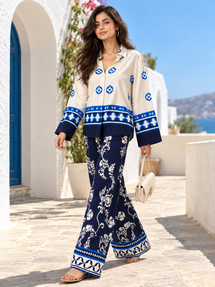 Azure Royale Printed Ensemble Co-ord Set, photo 6