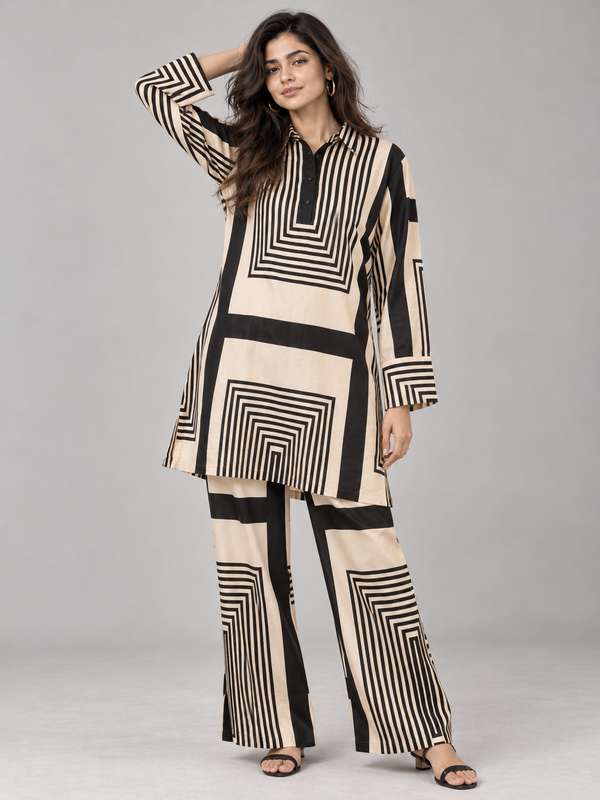 Linear Aesthetic Co-ord Set