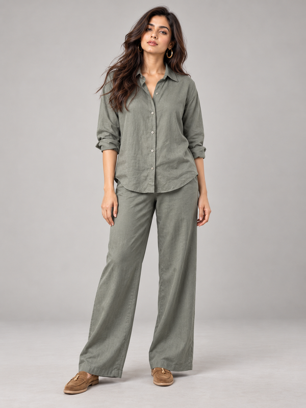 Solid Dark Grey Co-ord Set