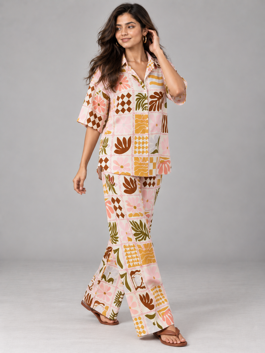Chic Pastel Patchwork Co-ord Set, photo 3