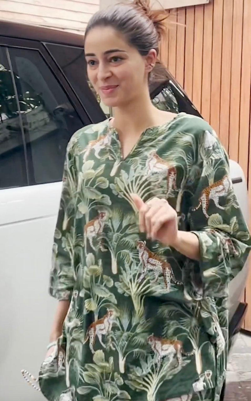 Jungle Theme Print Co-ord Set for Women