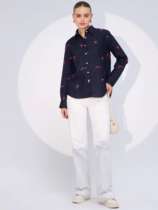 Navy Charm Button Down Shirt, photo 5