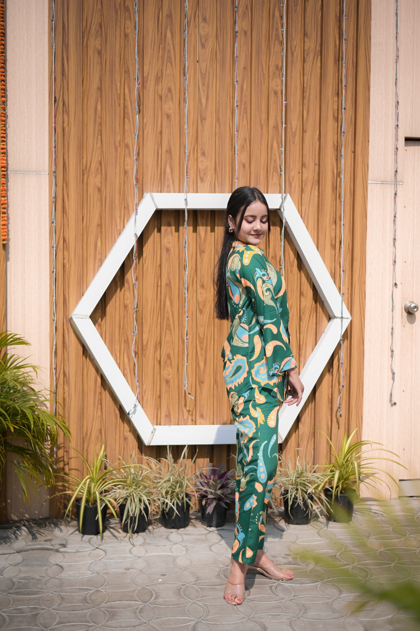 kiara advani's green co-ord set