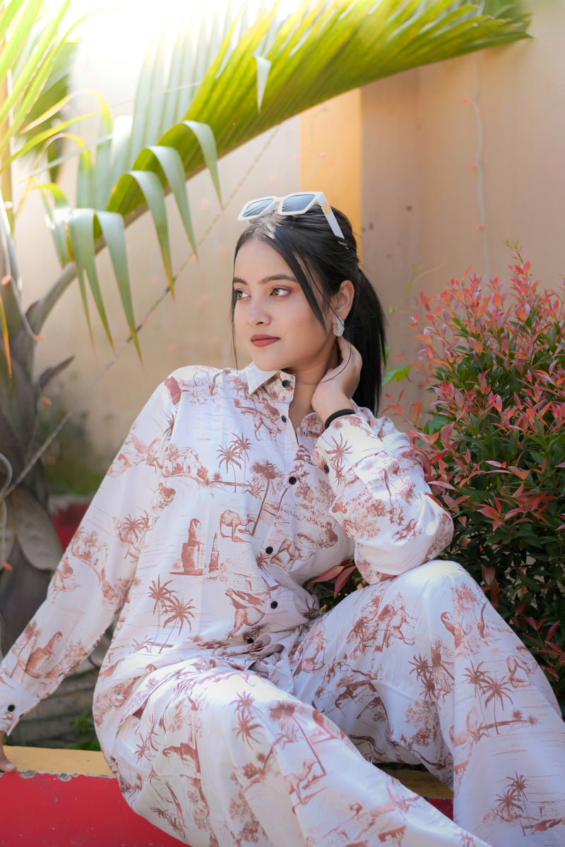 African Safari Print Co-ord Set
