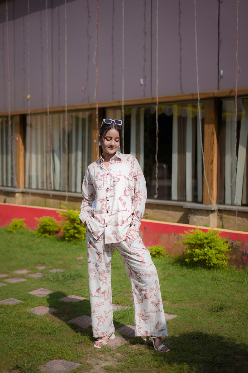 African Safari Print Co-ord Set