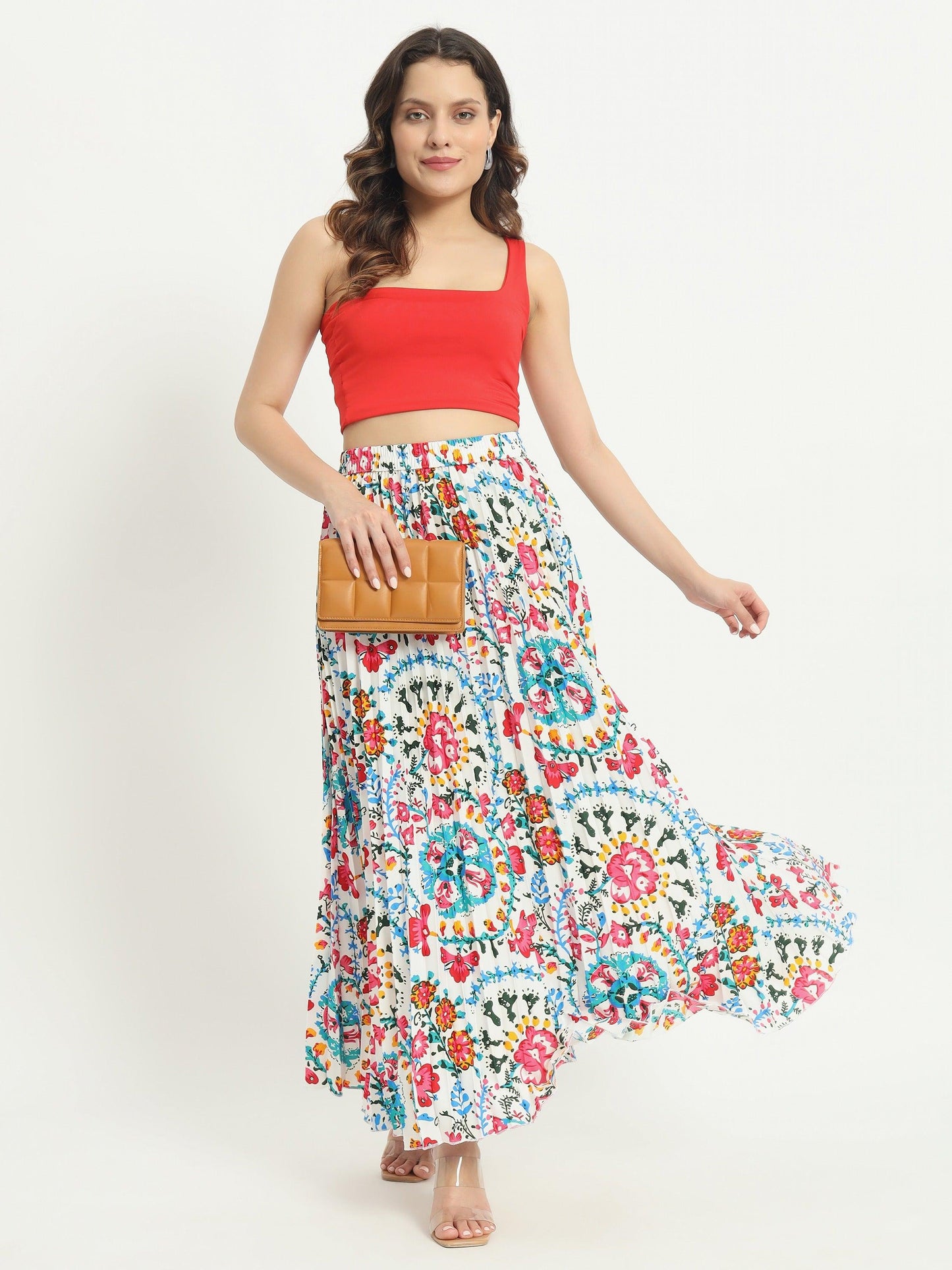 white jaipuri skirt