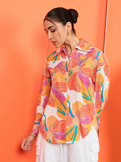 Summer Bloom Splash Shirt