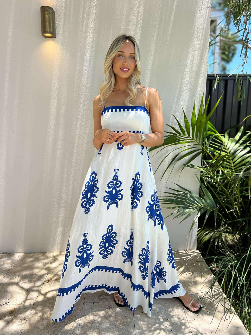 Sapphire Horizon Summer Dress
