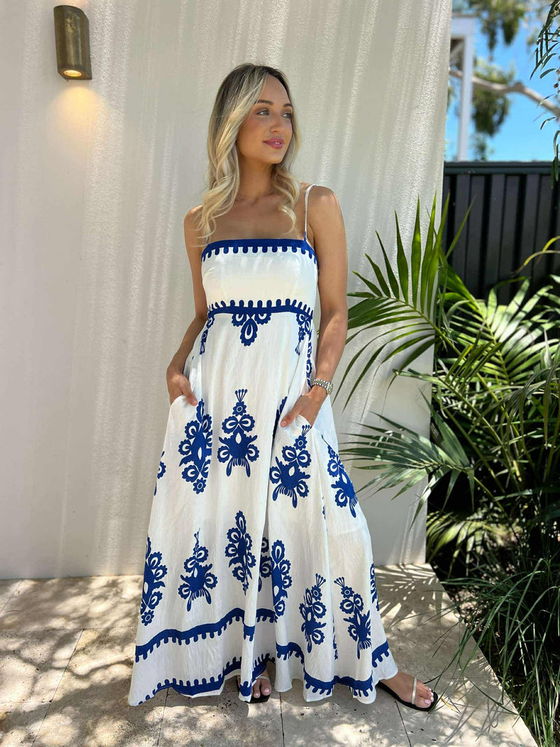 Sapphire Horizon Summer Dress