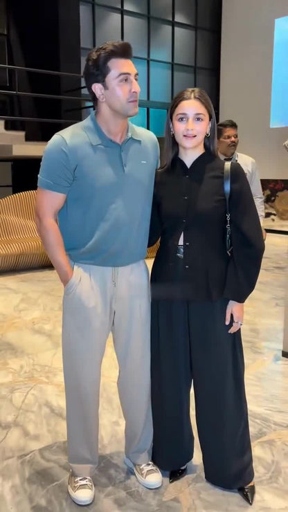 Alia Bhatt Black Co-Ord Set