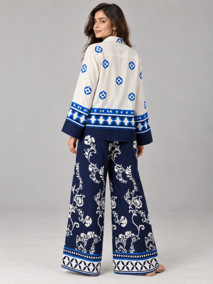Azure Royale Printed Ensemble Co-ord Set, photo 2