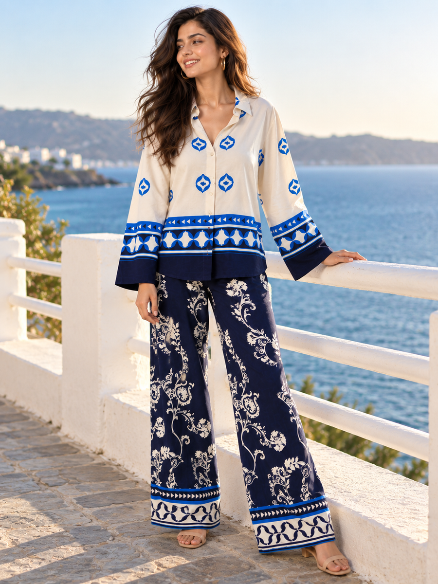 Azure Royale Printed Ensemble Co-ord Set, photo 7