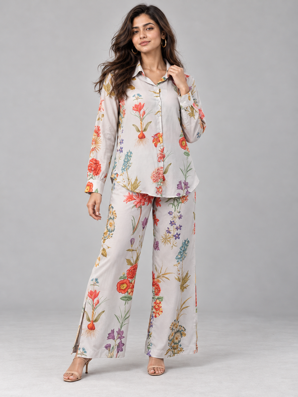 Floral Elegance Co-Ord Set