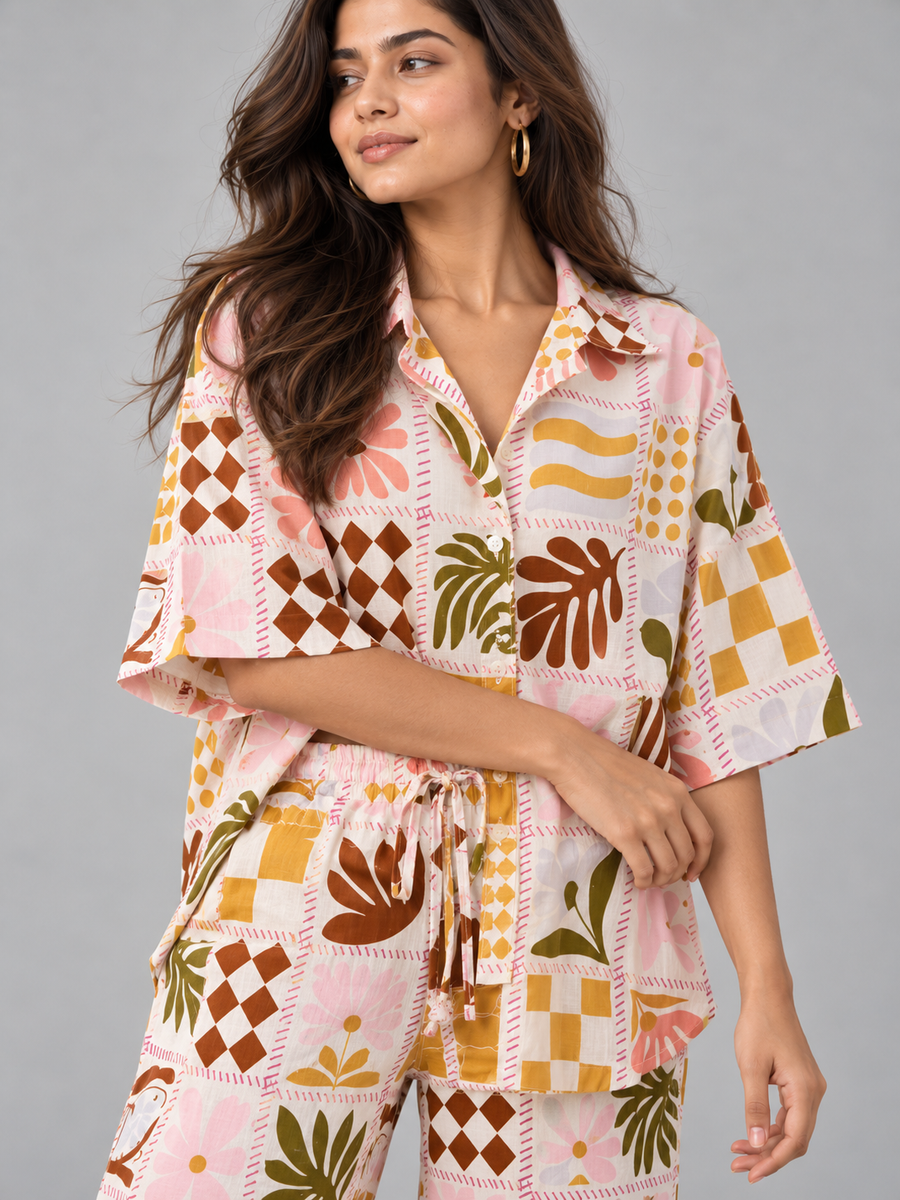Chic Pastel Patchwork Co-ord Set, photo 2