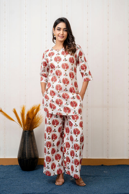 Fruitful Elegance Co-ord Set
