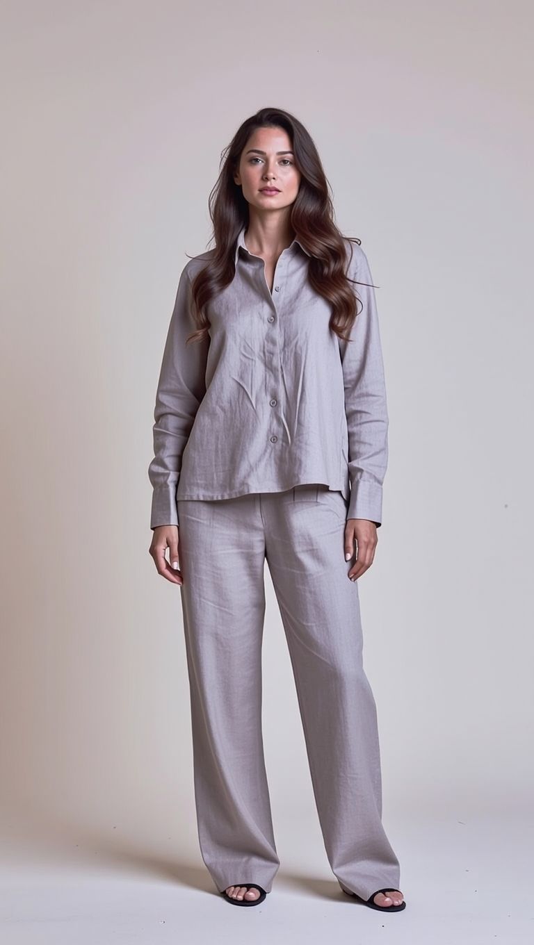 sonam bajwa solid grey co-ord set