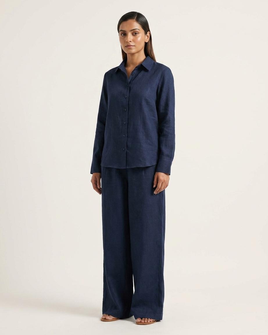 malaika arora midnight blue co-ord set