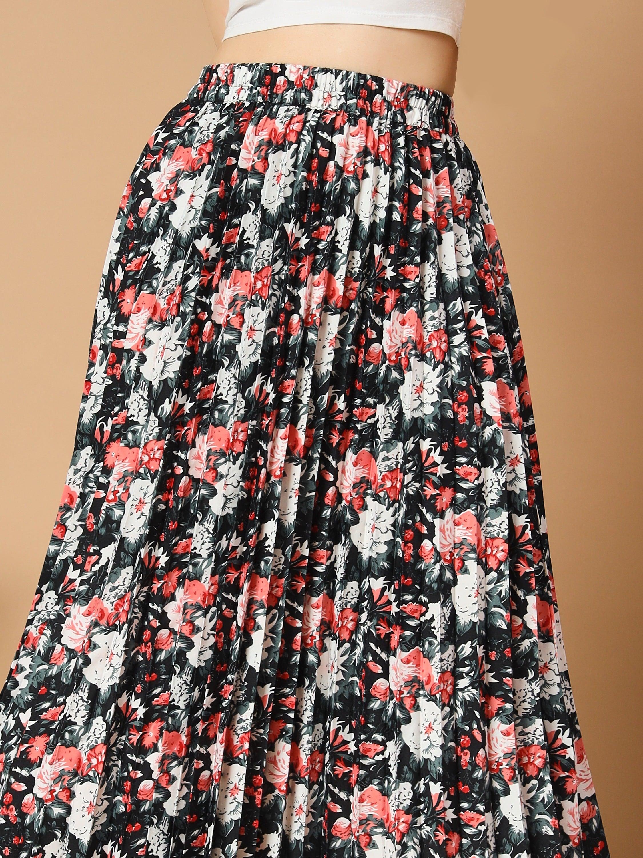 Ameri新品MEDI ROENTGEN FLOWER PLEATS SKIRT MEDI ROENTGEN FLOWER PLEATS SKIRT（スカート）｜Ameri（アメリ