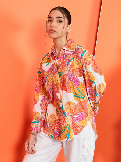 Summer Bloom Splash Shirt