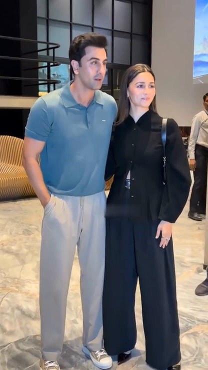 Alia Bhatt Black Co-Ord Set