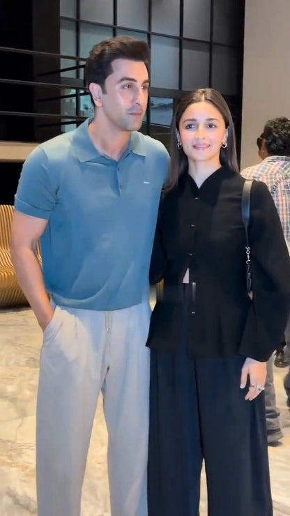 Alia Bhatt Black Co-Ord Set