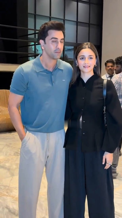Alia Bhatt Black Co-Ord Set