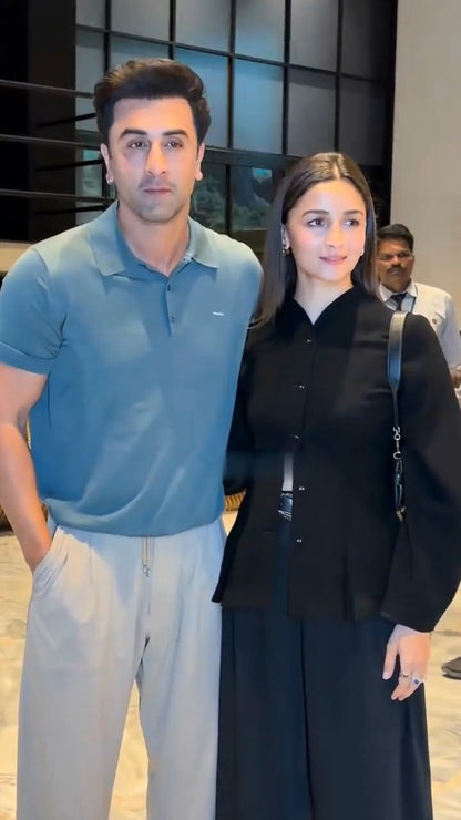 Alia Bhatt Black Co-Ord Set