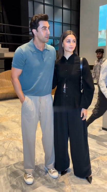 Alia Bhatt Black Co-Ord Set