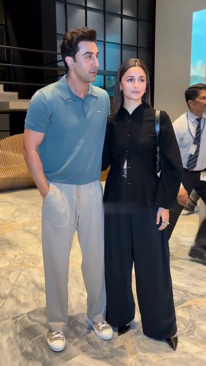 Alia Bhatt Black Co-Ord Set