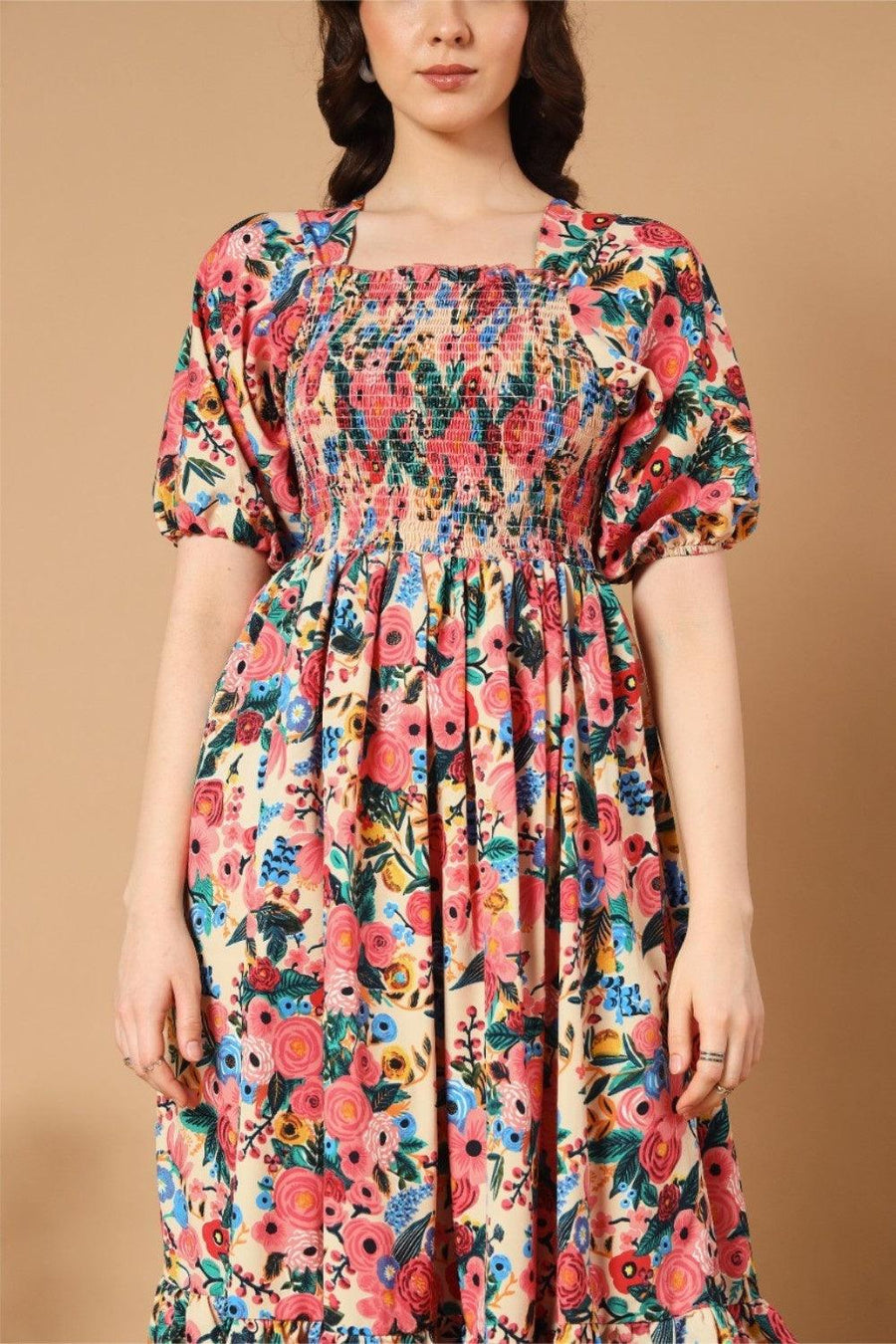 Adorned with a Beautiful Mix Flowers Dress, photo 6