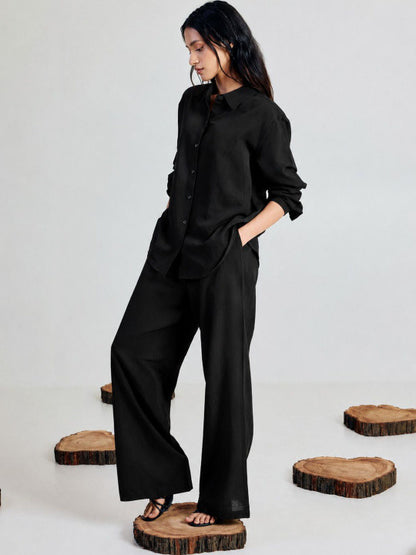 Sara Ali Khan black co-ord set for women — final styled look