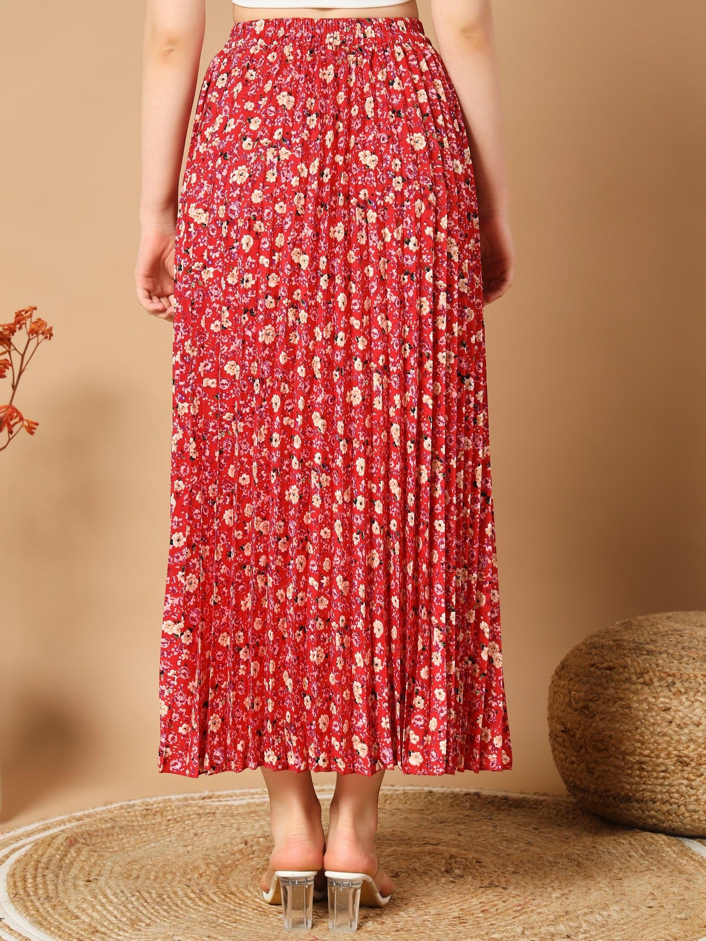 adorned with beautiful flower patterns skirts