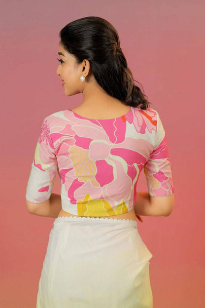 BloomAura Soft Georgette Designer Saree