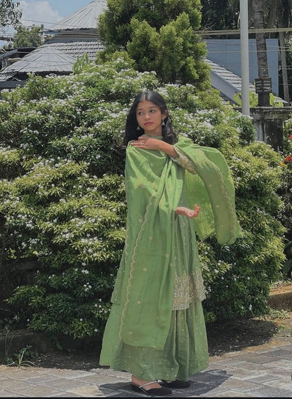 Elegant Handcrafted Embroidery Kurta Set