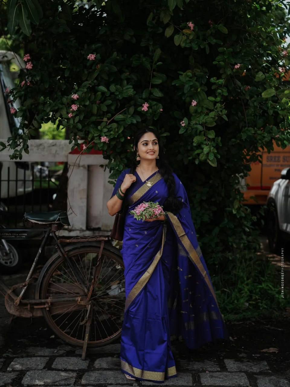 soft lilan slab traditional saree with premium weaving blouse