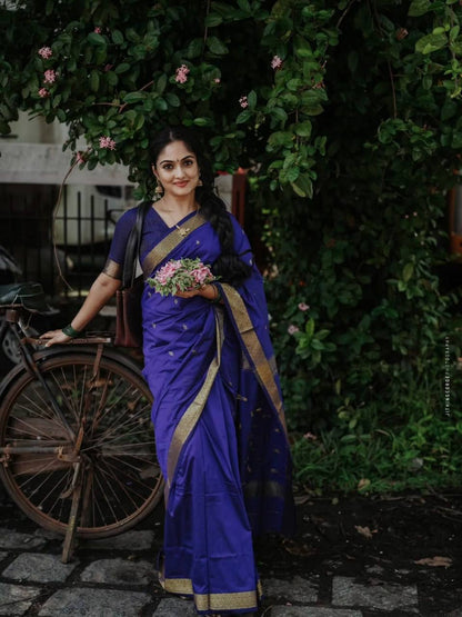 Soft Lilan Slab Traditional Saree with Premium Weaving Blouse