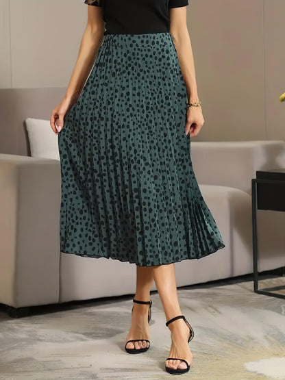 Dark Green Cheetah Emerald Elegance Skirt