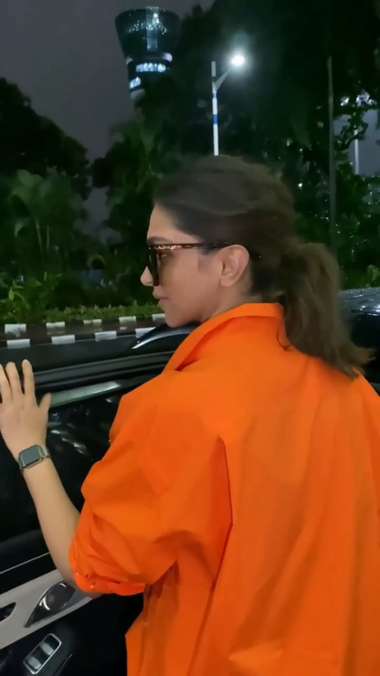 Deepika Padukon Luxe Orange Co-ord Set